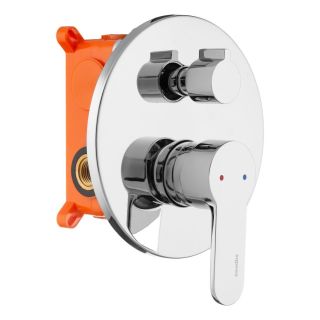 Встраиваемый смеситель Swedbe Platta 5521 подключение на три выхода хром